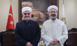 Diyanet İşleri Başkanı Erbaş, Sırbistan İslam Birliği Meşihatı Başkanı Dudiç ile görüştü