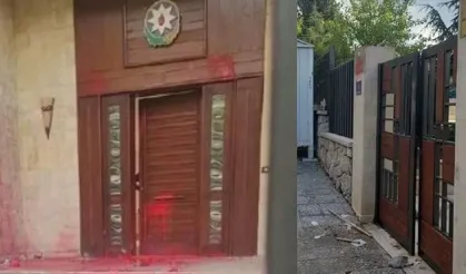 Ermeniler, Azerbaycan Büyükelçiliği'ne saldırı düzenledi!