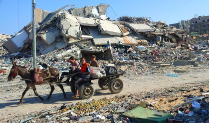 Gazze Şeridi'nin kuzeyindeki bazı bölgeler harabeye döndü