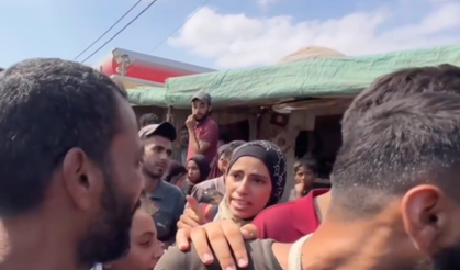 Gazzeli kadın, eşinin hayatta olduğunu öğrenince büyük bir sevinç yaşadı