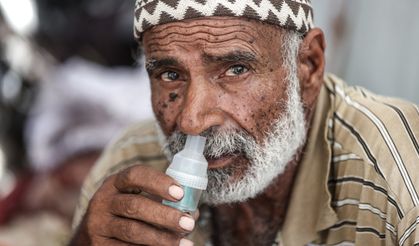 60 yaşındaki akciğer hastası Filistinli Abu Jama yaşam mücadelesi veriyor