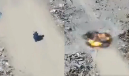 İsrail, bir Filistinliyi İHA ile hedef aldı