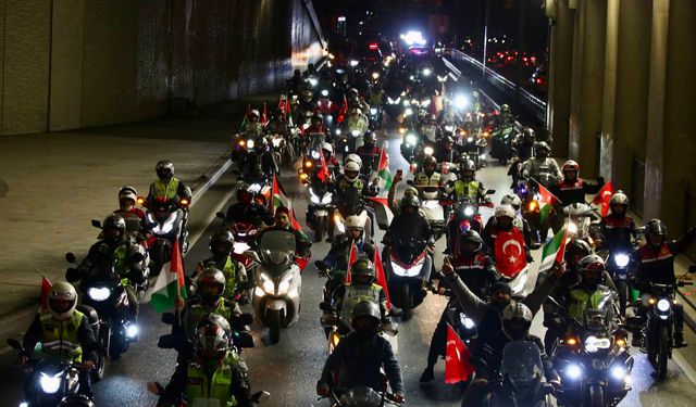 İHH'dan İstanbul'da Filistin'e destek konvoyu