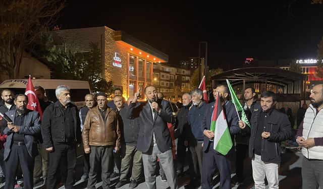 İsrail'in Gazze'ye saldırıları protesto edildi