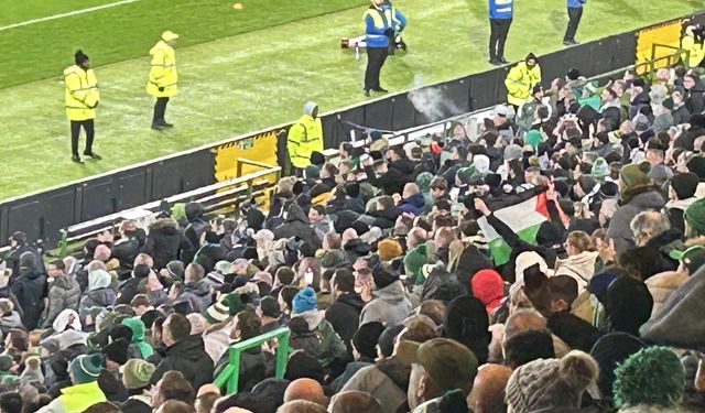 Celtic maçında Filistin'e destek veren taraftar grubu tribüne alınmadı