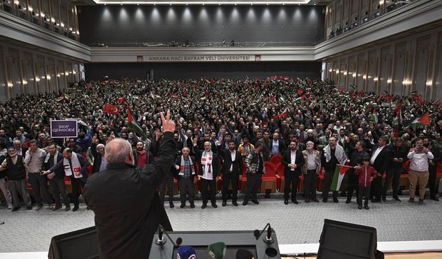 Ankara'da "Filistin İçin Özgürlük Konvoyu" için program düzenlendi