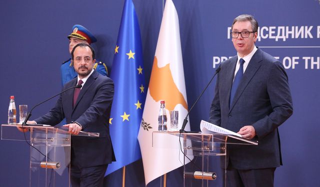 Sırp lider Vucic, Güney Kıbrıs Rum Yönetimi'nin ülkesinin hakiki dostu olduğunu söyledi