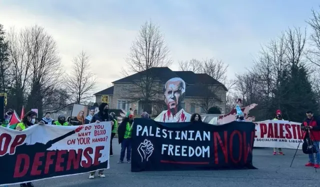 ABD Savunma Bakanı Austin ile Ulusal Güvenlik Danışmanı Sullivan'a 'Gazze' protestosu