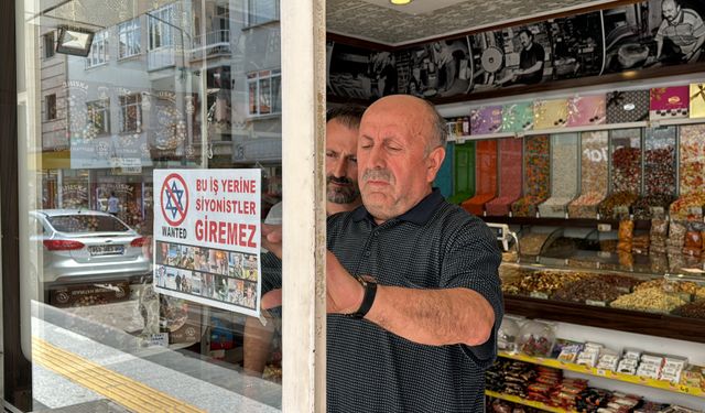 Çorumlu esnaflardan Filistin hassasiyeti