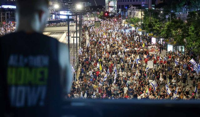 İsrailli esirlerin yakınları, Netanyahu'nun ABD Kongresi'ndeki konuşmasını protesto etti