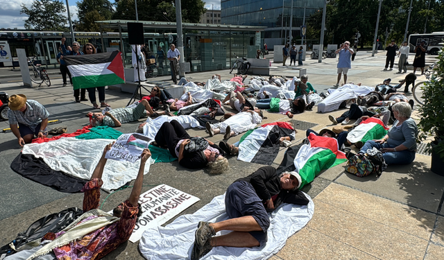 İsviçre Dışişleri Bakanı, "İsrail'i destekleyen tutumu" nedeniyle protesto edildi