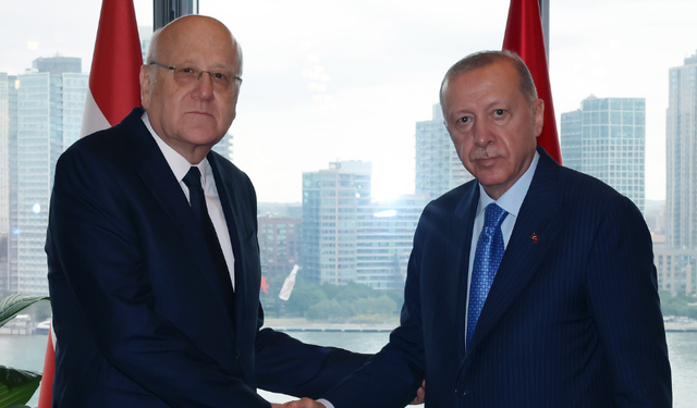 Cumhurbaşkanı Erdoğan, Lübnan Başbakanı Necib Mikati'yi kabul etti