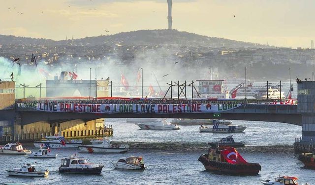 Türkiye Gazze'nin sesi: Galata'da yarım milyon tek yürek