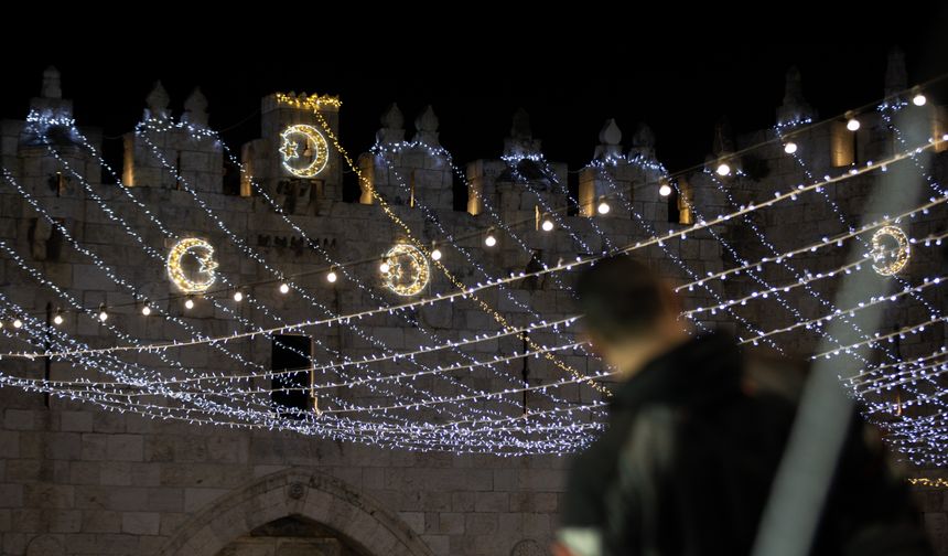 Kudüs’ün Eski Şehir bölgesi ramazan ayı için süslendi📷