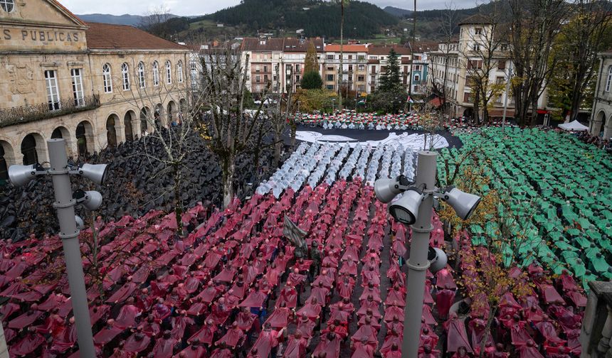 İspanya'da Filistin'e destek gösterisi düzenlendi