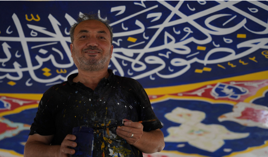 Iraklı hattat, Ayasofya’daki eserleri yeniden yapmayı hayal ediyor