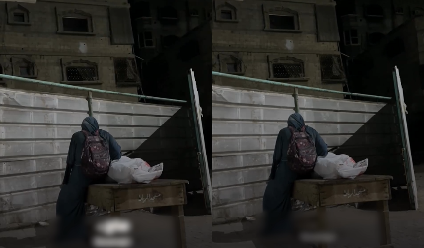 Gazzeli kadının, şehit olan eşine yürek burkan vedası: "Neden uyuyorsun?"