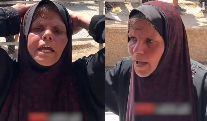 Gazzeli kadın, şehit çocukların önünde Netanyahu'ya seslendi: "Ey Netanyahu, onların hiçbir şeyle ilgisi yoktu!"