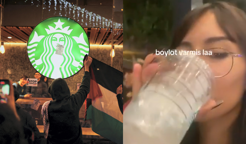 Bebek katili Starbucks boykot edilirken, genç kız kahvesini yudumlamaya devam etti!