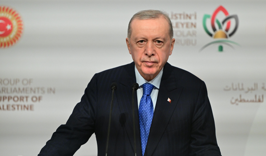 Cumhurbaşkanı Erdoğan: "Tek başımıza kalsak da Filistin davasını savunacağız"