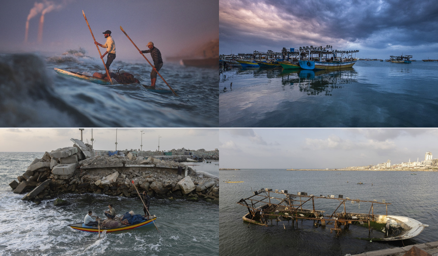 Gazze sahilindeki yıkım, öncesi ve sonrası fotoğraflarla belgelendi