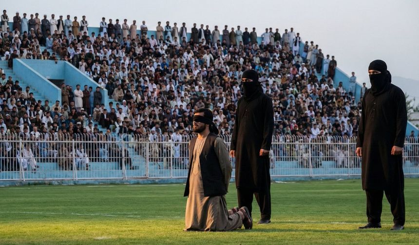Afganistan’da 80 bin kişinin huzurunda kısas infazı
