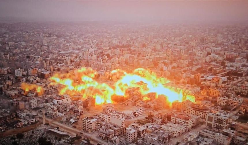 İsrail ateşkese uymuyor: Gazze'de binaları havaya uçurdu