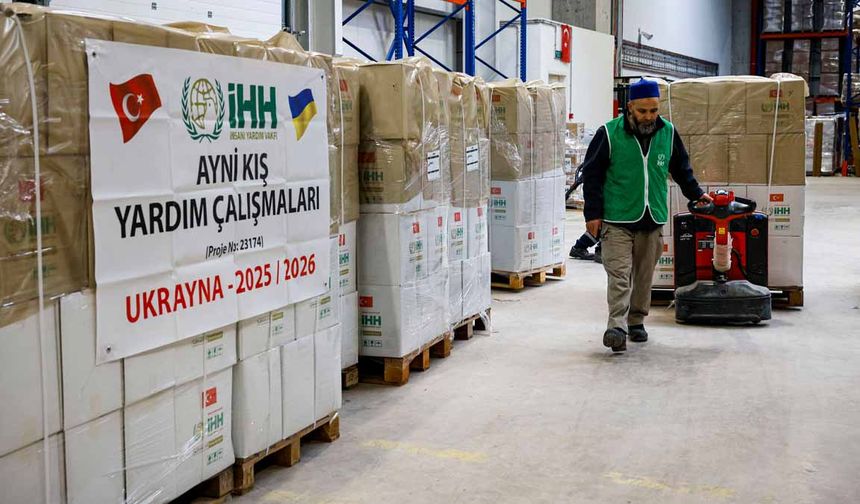 Ukrayna'da kış yardımı: İHH dağıtıma başladı