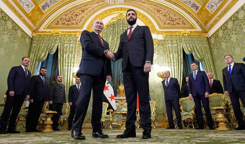 Suriye lideri Şara Moskova'da: Masada Esed ve üsler var