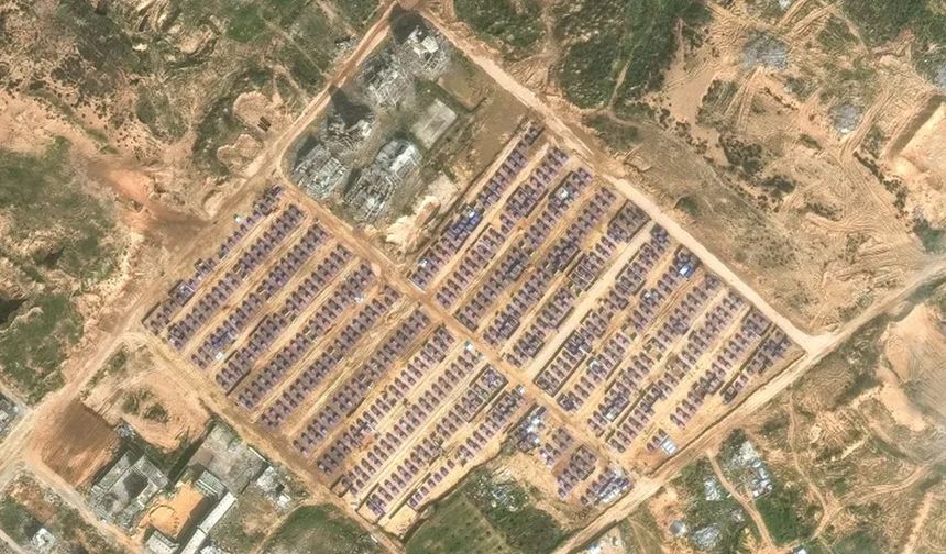 Uydudan yansıyan tablo: Lüks kent mülteci kampı oldu