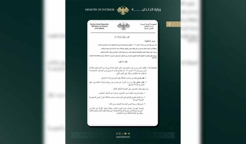 Suriye'de Kürtler için tarihi vatandaşlık adımı