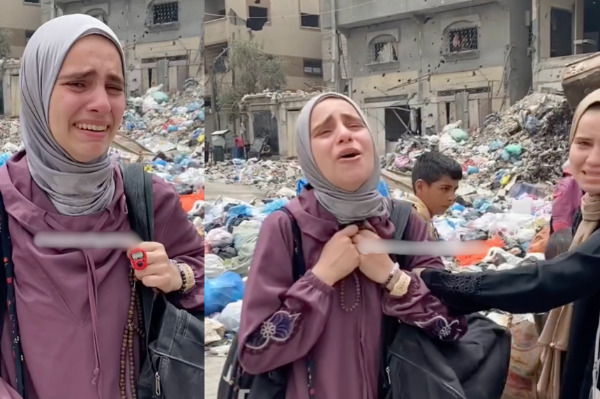 Filistinli kadın, İslam ümmetine sitem etti: "Allah’ım canımızı al artık!"