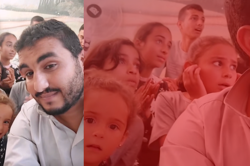 Gazzeli çocukların füze korkusu yüzlerinden okundu