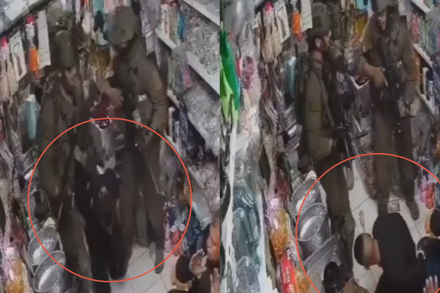 İsrail askerleri Nablus’ta dükkan bastı