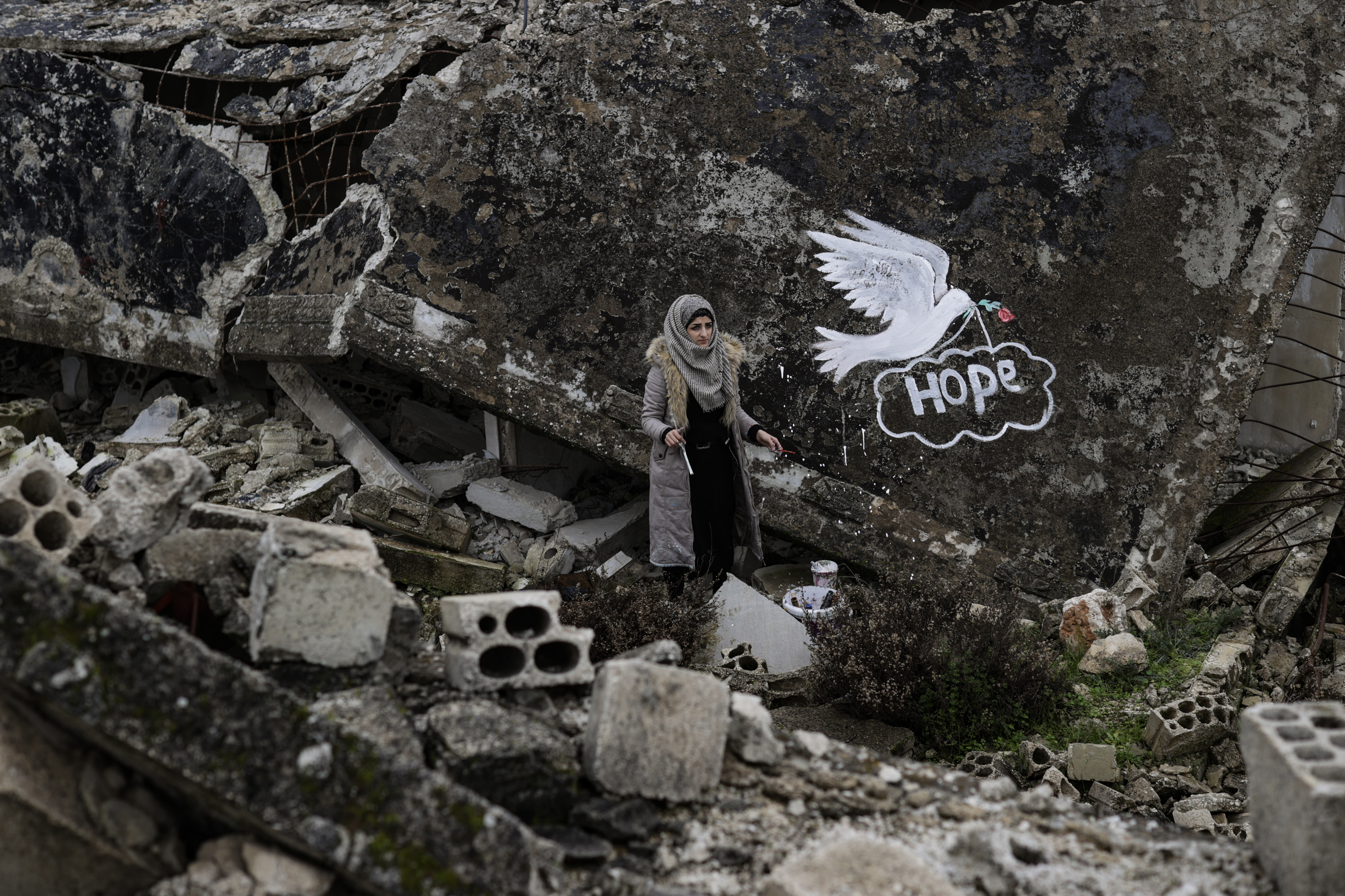 Suriyeli Kadın Grafiti Sanatçısı Selam Hamid📷