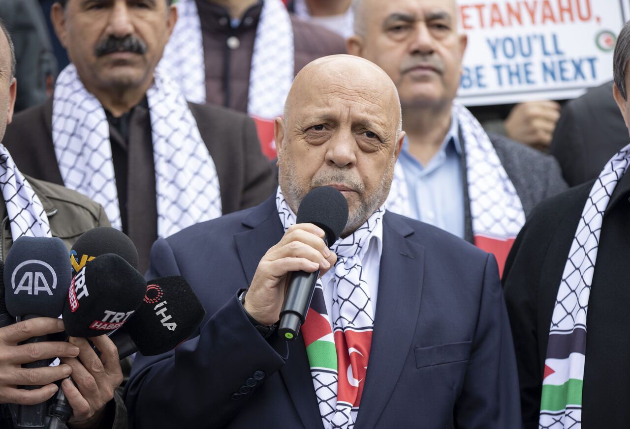 AA-20230411-30820632-30820629-HAKIS_ISRAILIN_MESCIDI_AKSA_SALDIRISINI_PROTESTO_ETTI