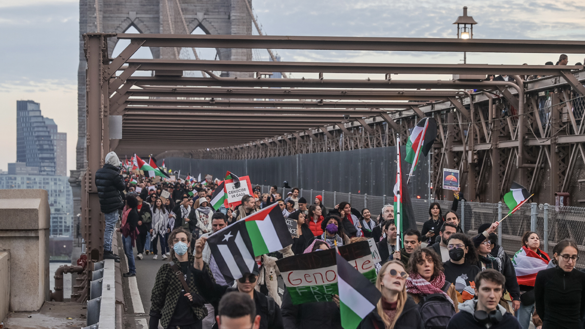 ABD'de Filistin'e destek gösterisi düzenlendi